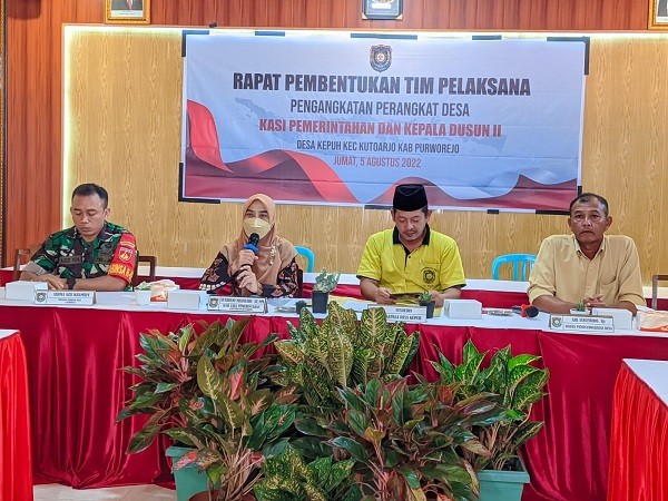 Rakor Pembentukan Tim Pelaksana Pengangkatan Perangkat Desa Kepuh