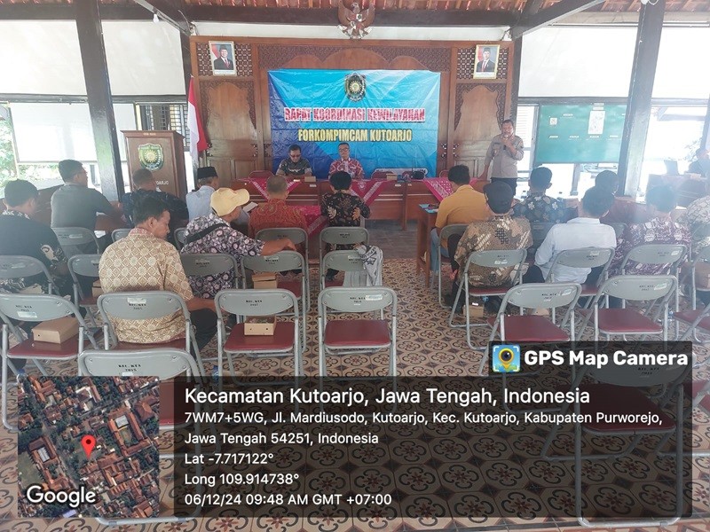 Rapat Koordinasi Kewilayahan Forkompimcam Kutoarjo