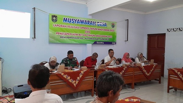 Desa Kemadulor Laksanakan Musdes Penetapan BLT DD