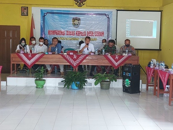 Konferensi Kades / Lurah se-Kecamatan Kutoarjo bulan Maret 2022