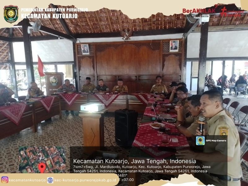Rapat Persiapan Pembentukan Panitia HUT RI ke-80 Tingkat Kecamatan Kutoarjo Digelar di Pendopo Kecamatan