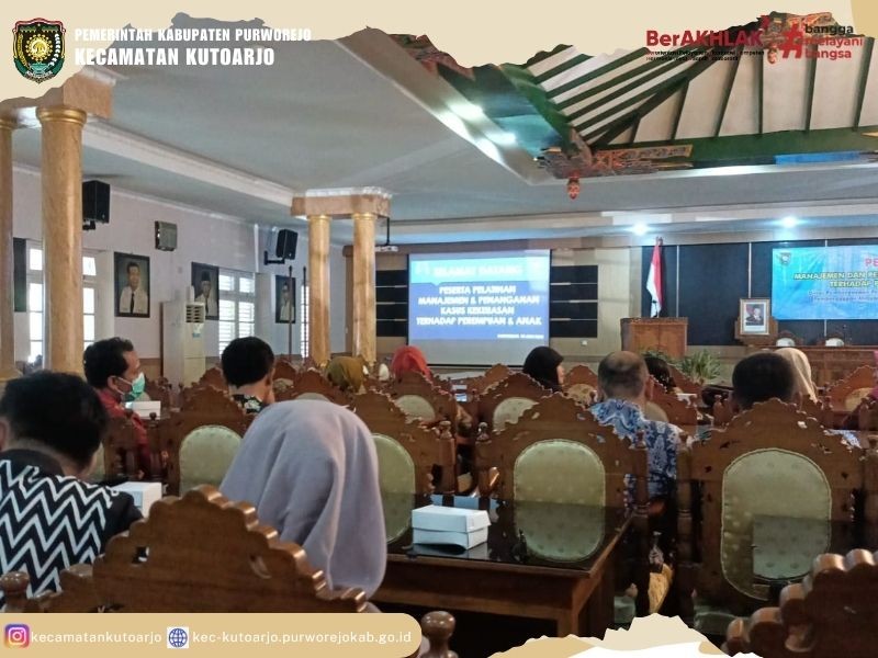 Kecamatan Kutoarjo ikuti Diklat Manajemen dan Penanganan Kasus Kekerasan Terhadap Perempuan dan Anak