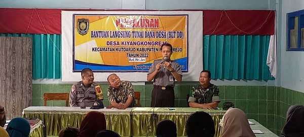 Monitoring Penyaluran BLT DD Desa Kiyangkongrejo