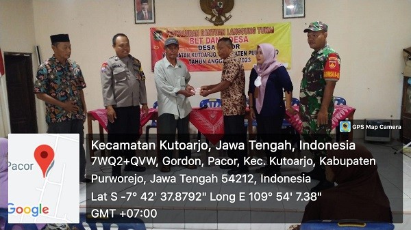 28 KPM Desa Pacor Terima BLT DD Triwulan II