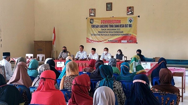 Monitoring Penyaluran BLT DD Desa Purwosari