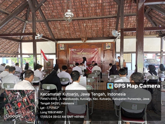 Pelaksanaan Tes Calon Anggota PPS Kecamatan Kutoarjo