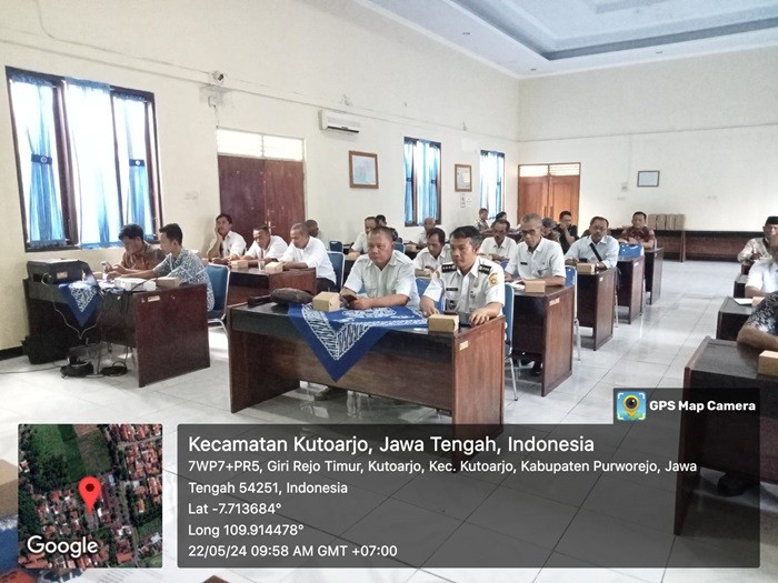 Camat Kutoarjo menghadiri Rapat Koordinasi Pemeliharaan Saluran Induk Wadaslintang Timur