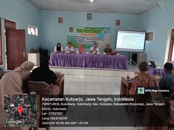 Desa Sokoharjo Laksanakan Musdesus Penetapan KPM BLT DD 2024