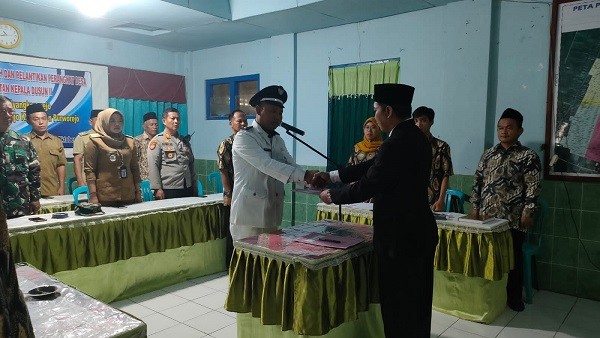 Pelantikan dan Pengambilan Sumpah Jabatan Perangkat Desa Kiyangkongrejo