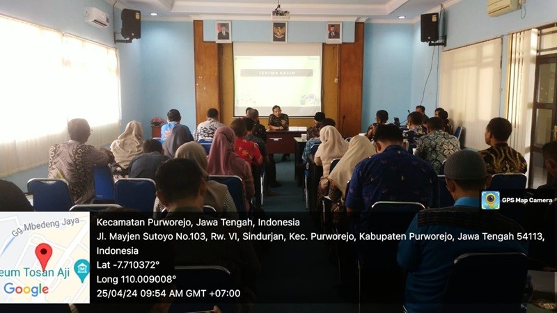 Camat Kutoarjo hadiri Updating Data Prodeskel