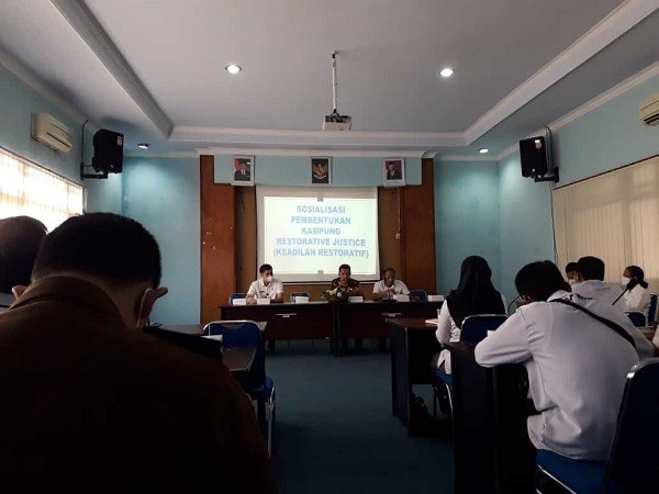 Camat Kutoarjo hadiri Sosialisasi Program Pembentukan Kampung Restorative Justice