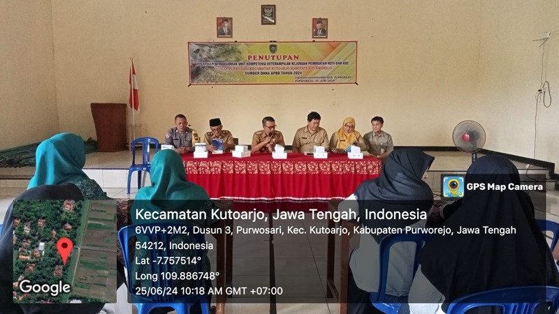 Camat Kutoarjo hadiri Penutupan Pelatihan Pembuatan Kue Desa Purwosari