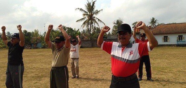 Senam Bersama Bulan Oktober 2019 di Desa Tunggorono